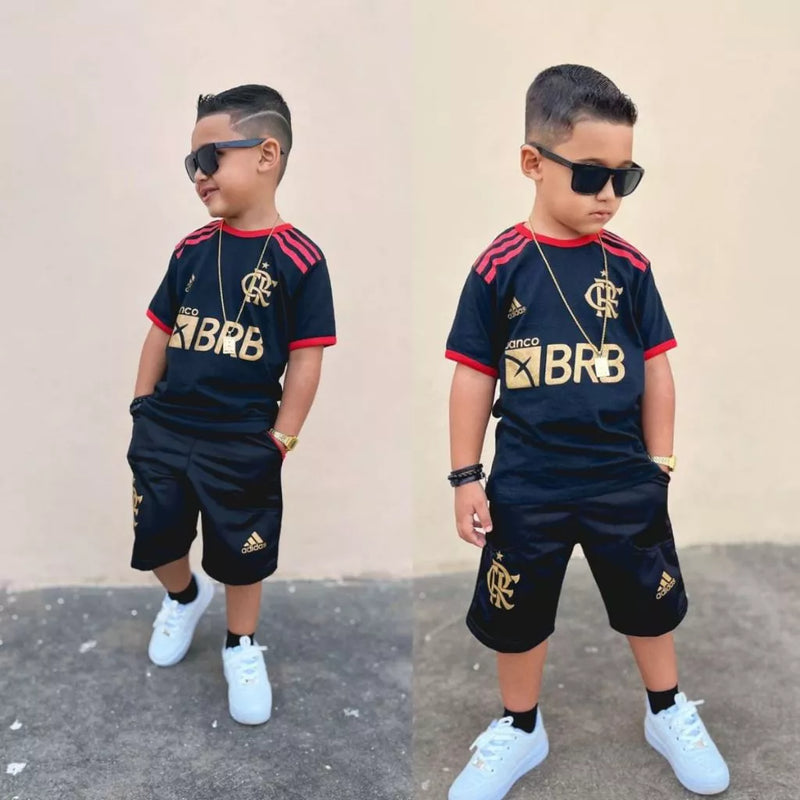 Conjunto Infantil Flamengo – Menino ⚽🔥